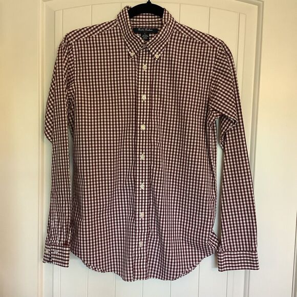 Brooks Brothers Checked Cotton Button Down - Picture 1 of 6
